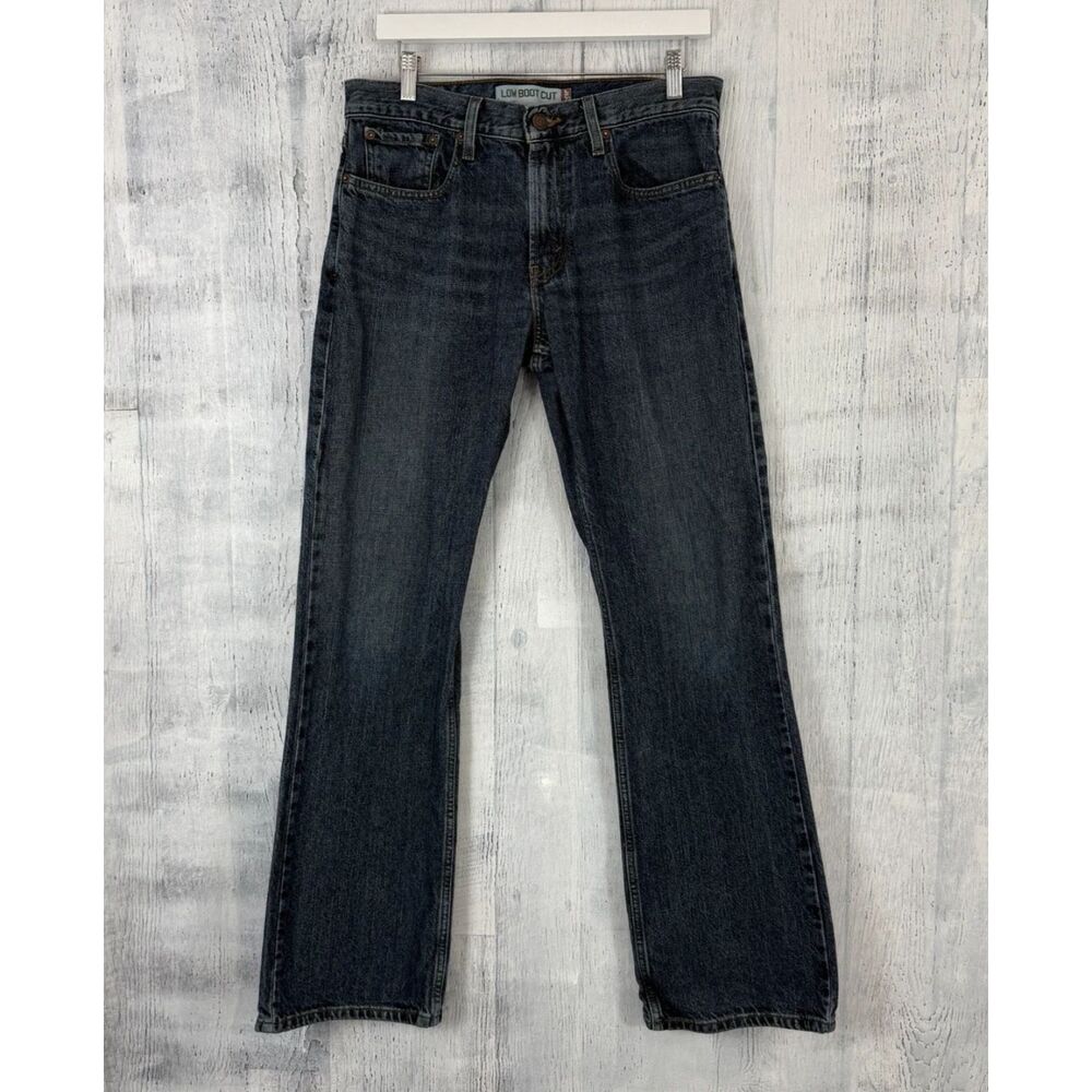 Levi’s 527 Slim Bootcut Jeans Men’s 32x32 Whiskered Med Stoned Wash Blue Denim